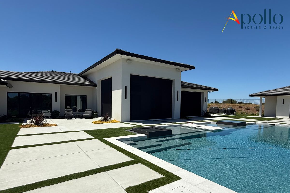 Apollo Motorized Bug Screen Outside View.